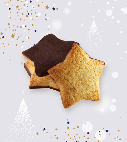 Biscuits étoile orange chocolat noir bio - 2