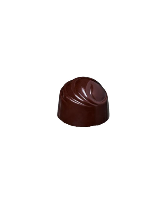 Belledonne -- Bonbon dôme cœur praliné framboise chocolat noir 74% bio - 1 Kg