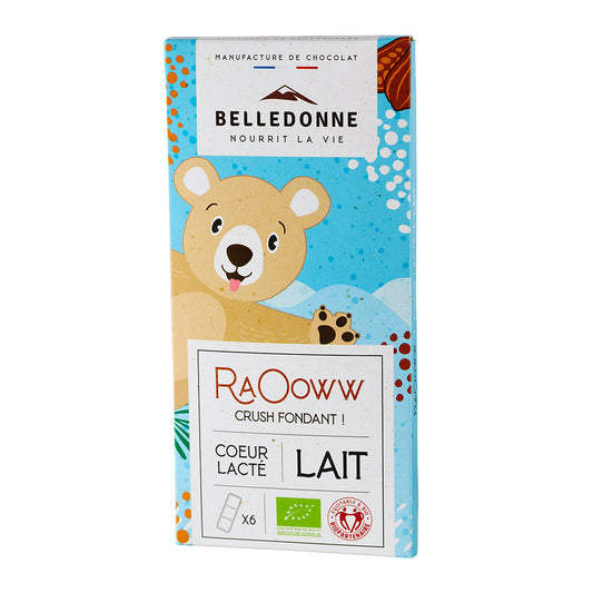 La Tablette Chocolat au lait Cœur lacté - 1