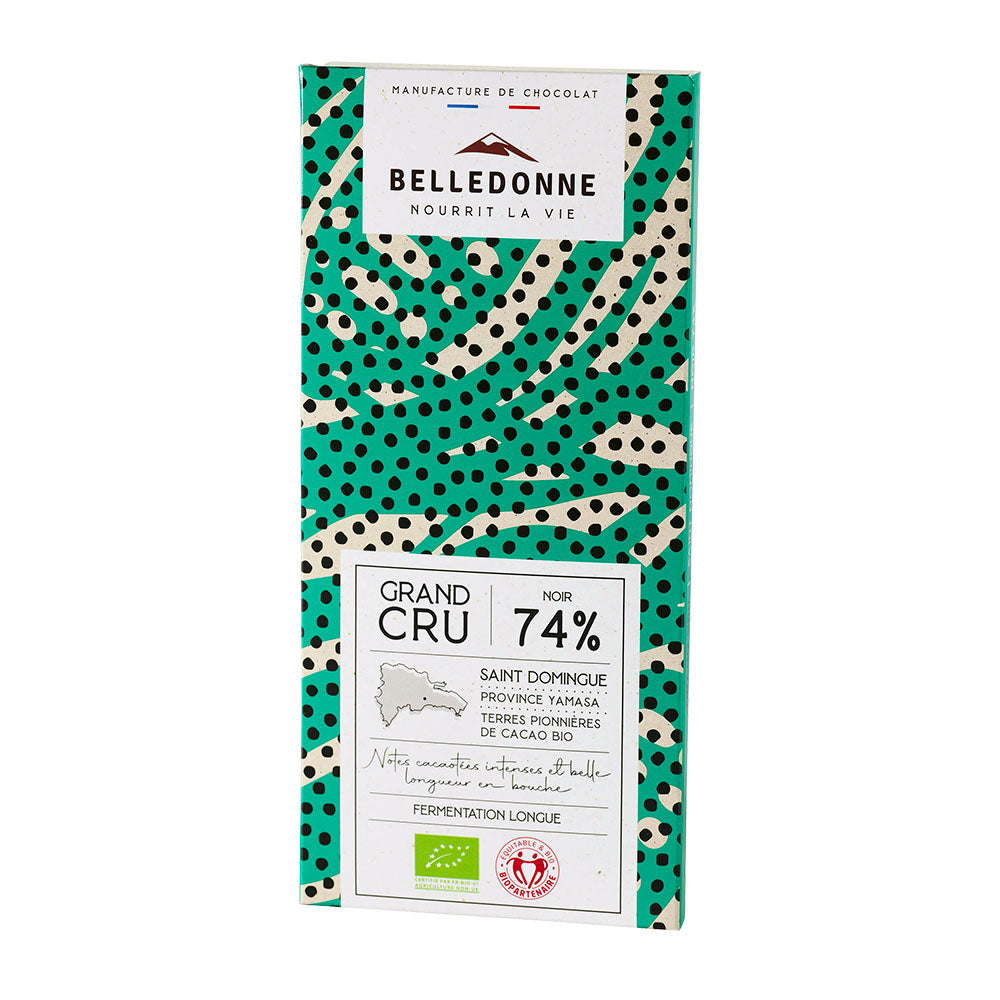 Belledonne -- Tablette noir 74% St-Domingue bio - 100 g