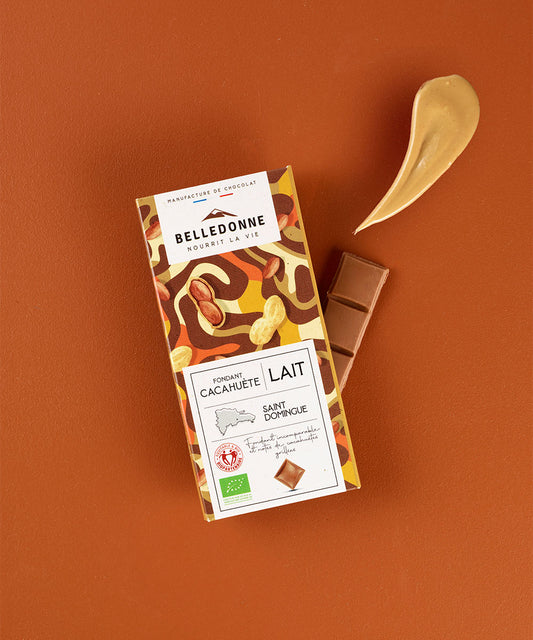 Tablette chocolat lait fondant cacahuète - 2