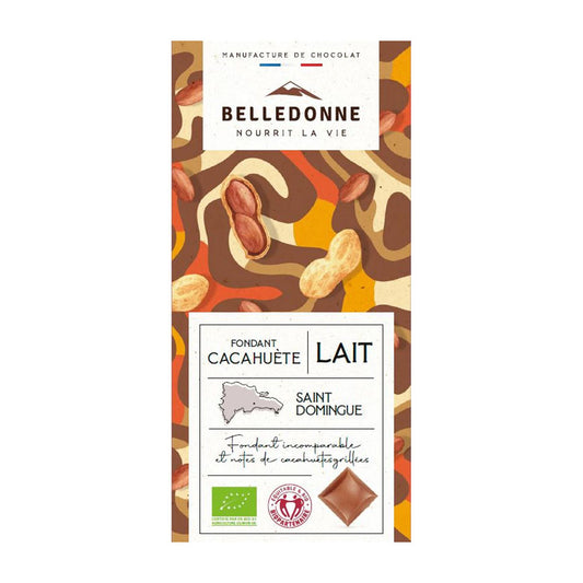 Tablette chocolat lait fondant cacahuète - 1