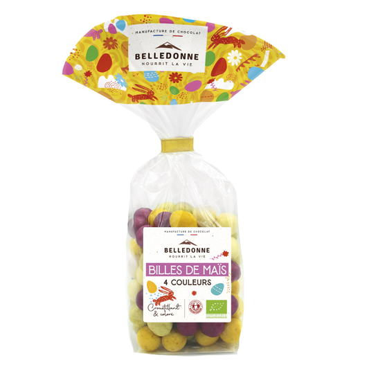 Belledonne -- Billes de maïs 4 couleurs - 120 g